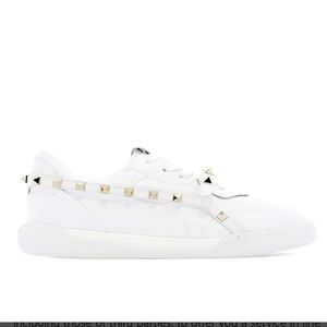 VALENTINO Rockstud Armour white leather sneakers